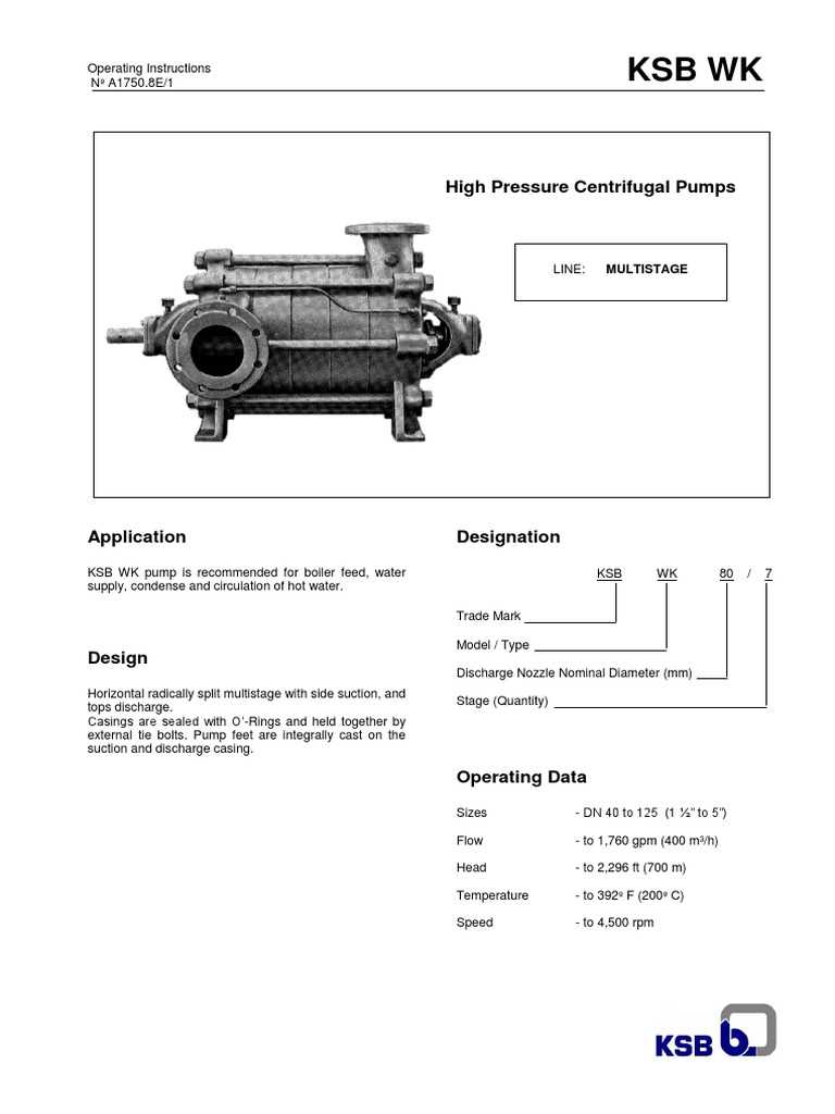 ksb pump parts diagram