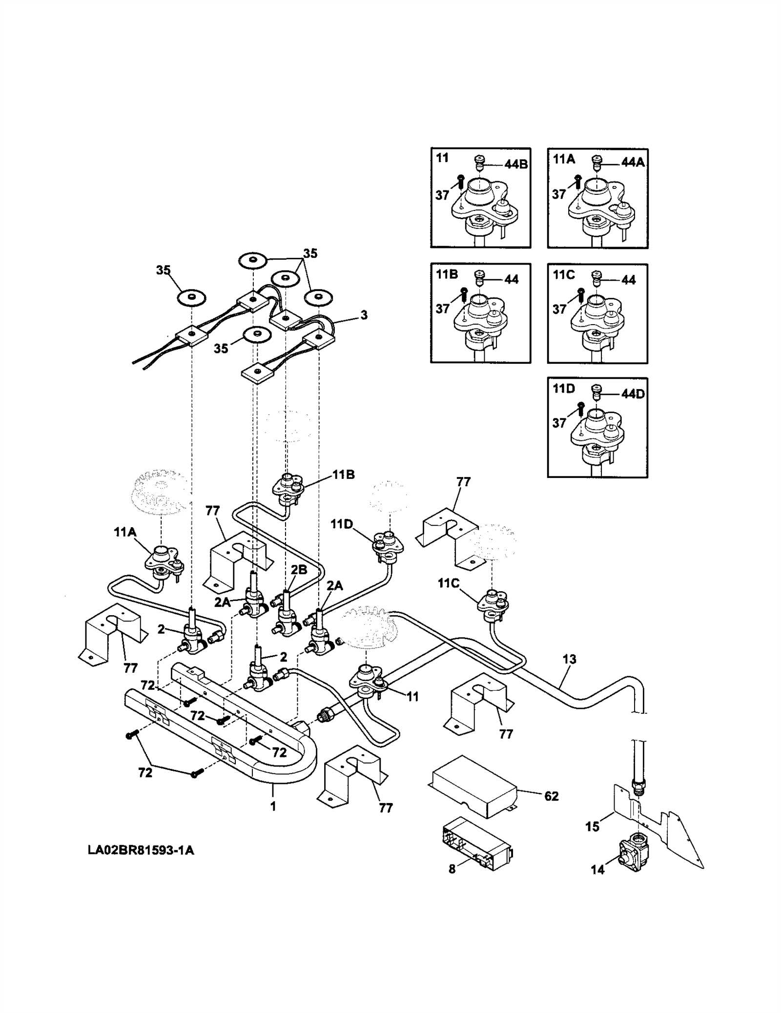 kenmore elite gas range parts diagram