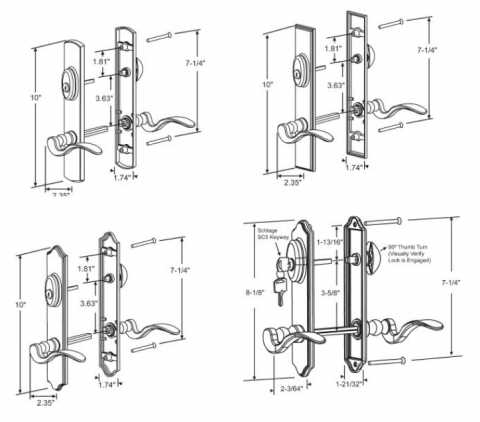 door lever parts diagram