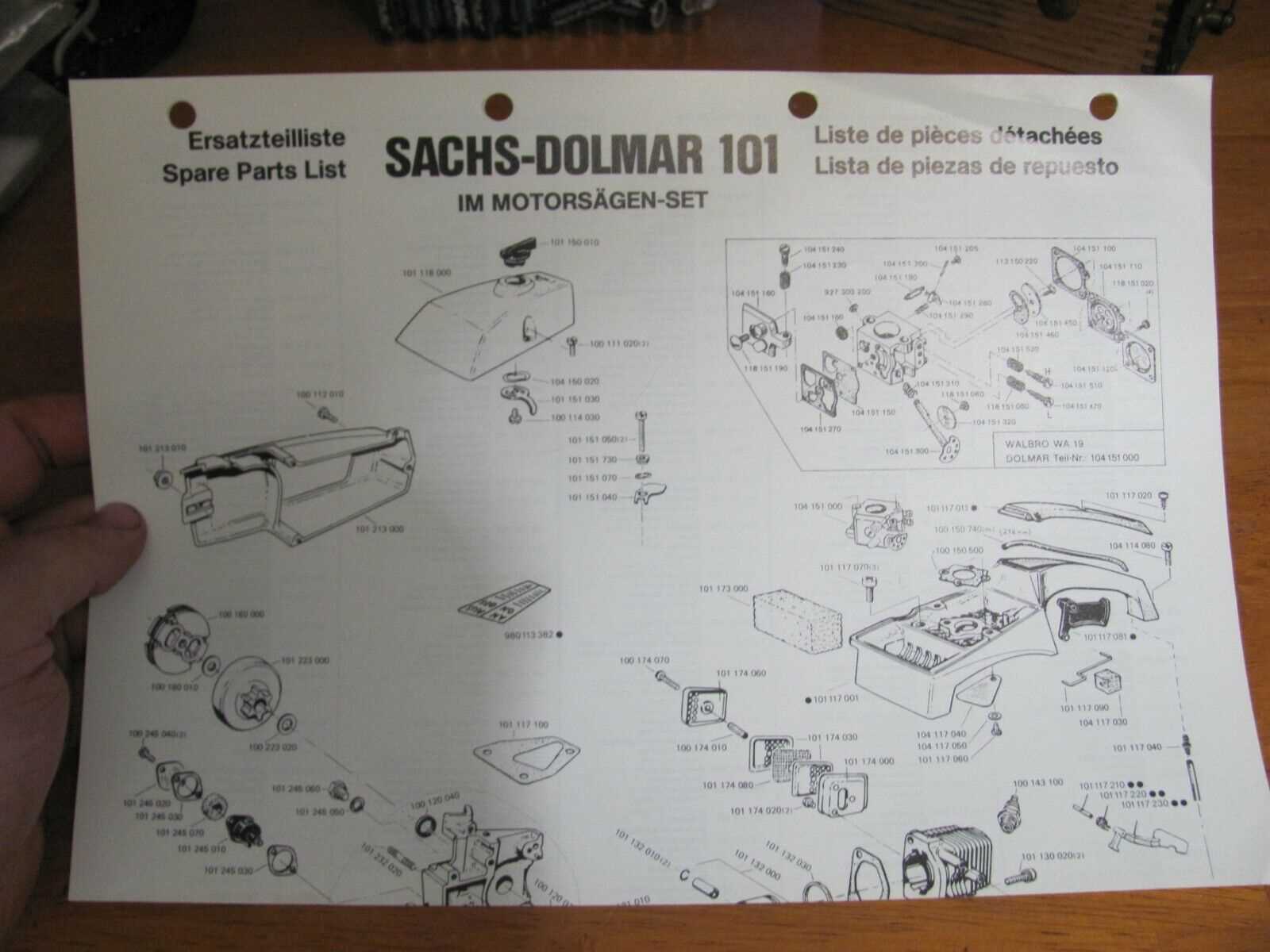 dolmar 111 parts diagram