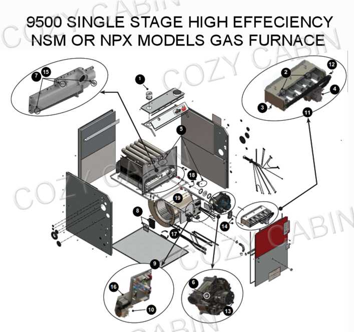 lennox gas furnace parts diagram