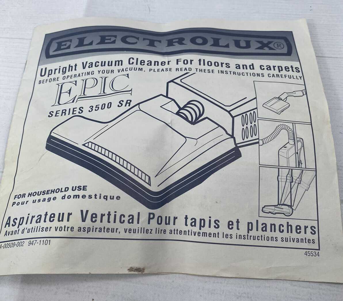 electrolux epic 6500 sr parts diagram