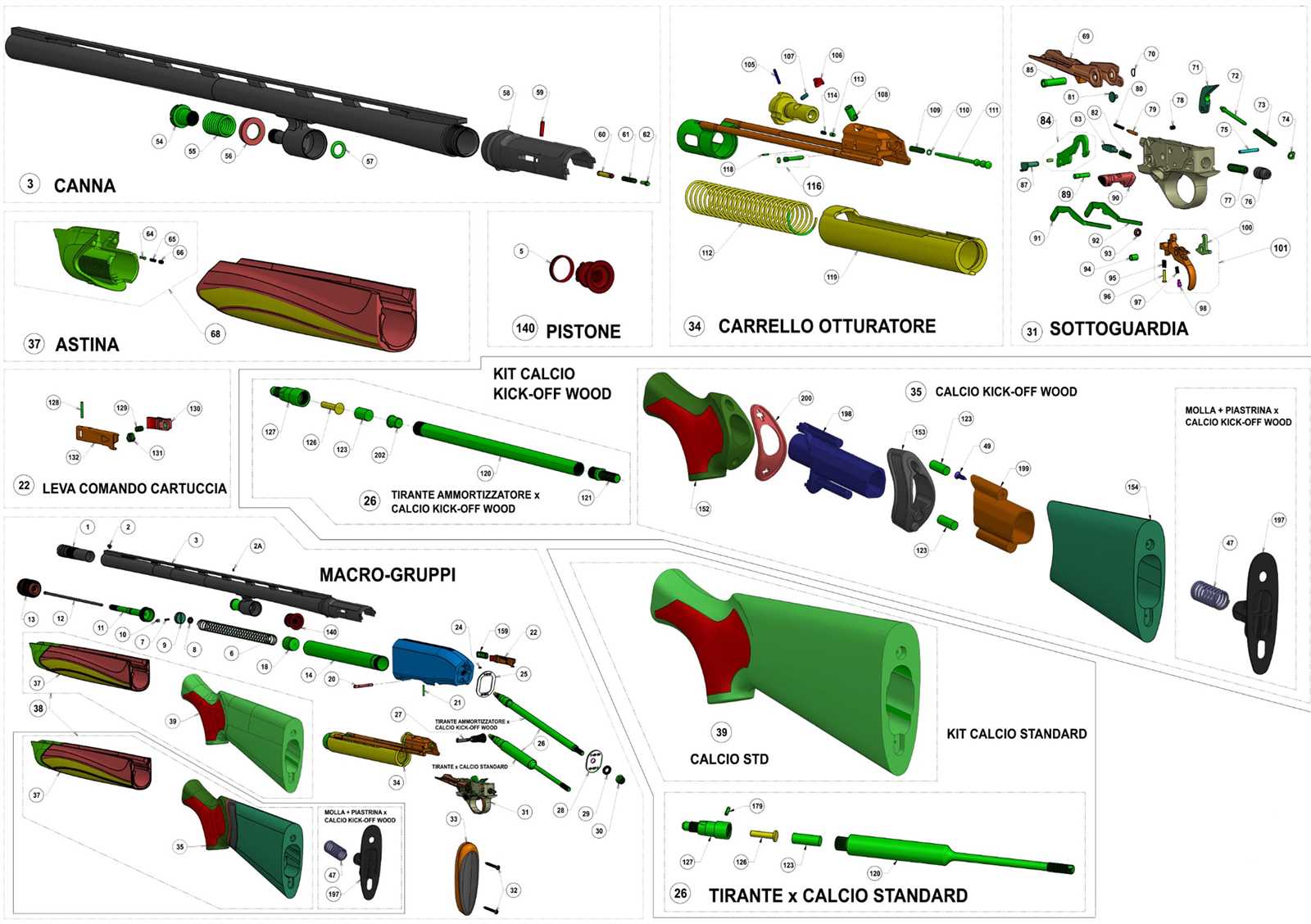 beretta a400 xplor parts diagram