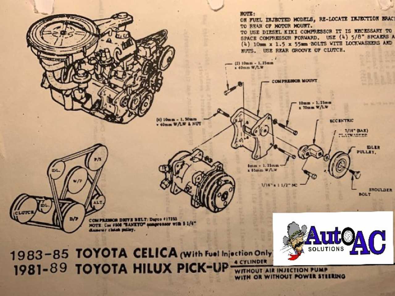 1989 toyota pickup parts diagram