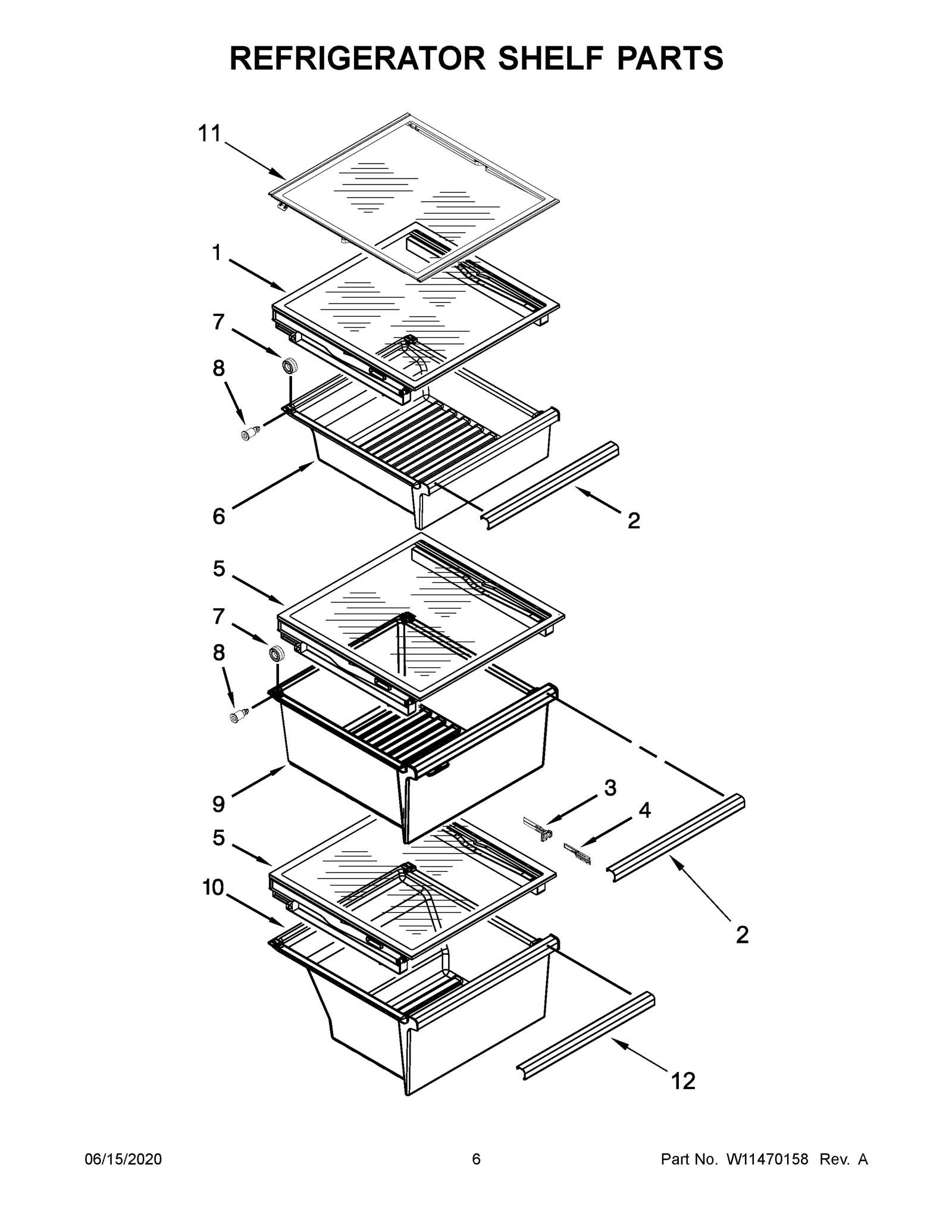 fridge parts diagram