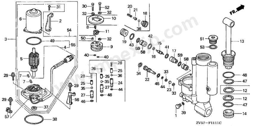 honda outboard parts diagram