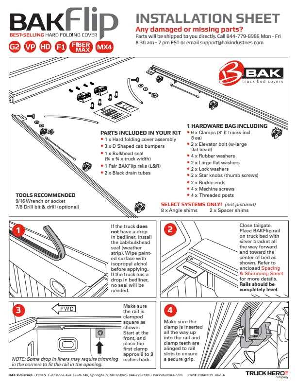 leer tonneau cover parts diagram