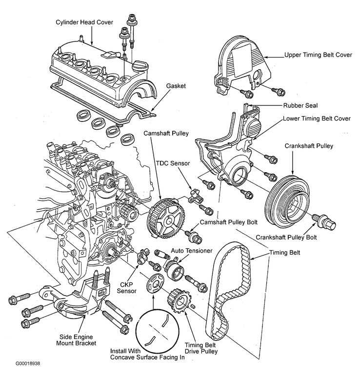 honda engine parts diagram