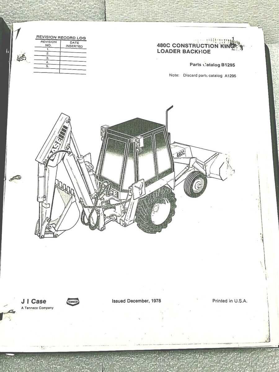 case 480c backhoe parts diagram