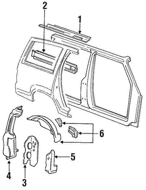 ford explorer body parts diagram