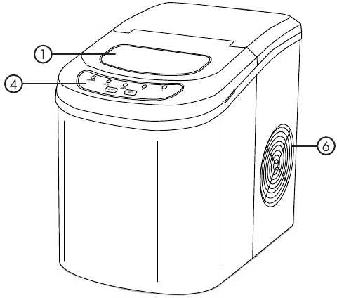 igloo countertop ice maker parts diagram