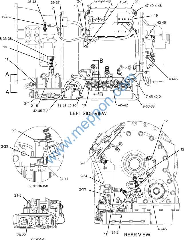 komatsu forklift parts diagram