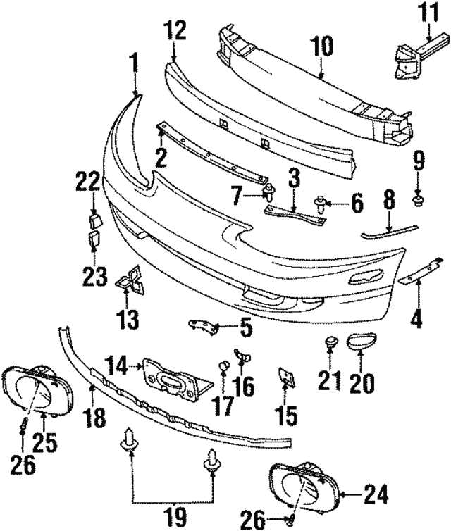 mitsubishi eclipse parts diagram