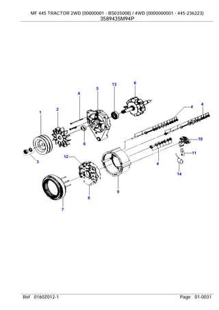 long 445 tractor parts diagram