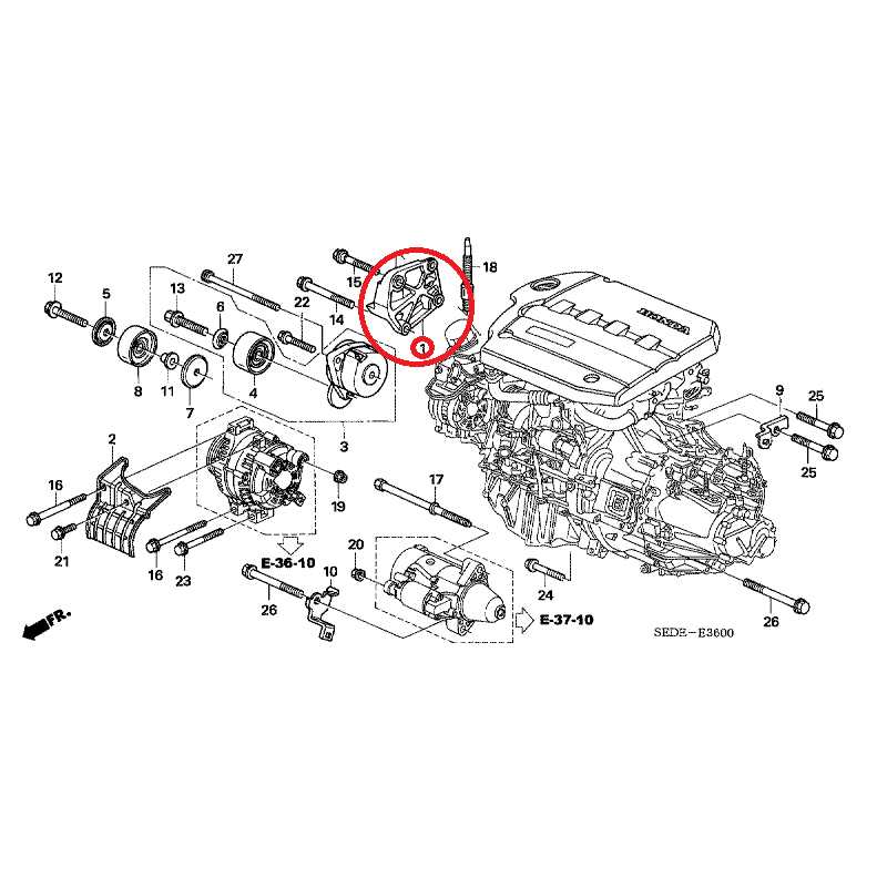 2008 honda accord engine parts diagram