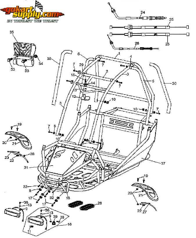 manco go kart parts diagram