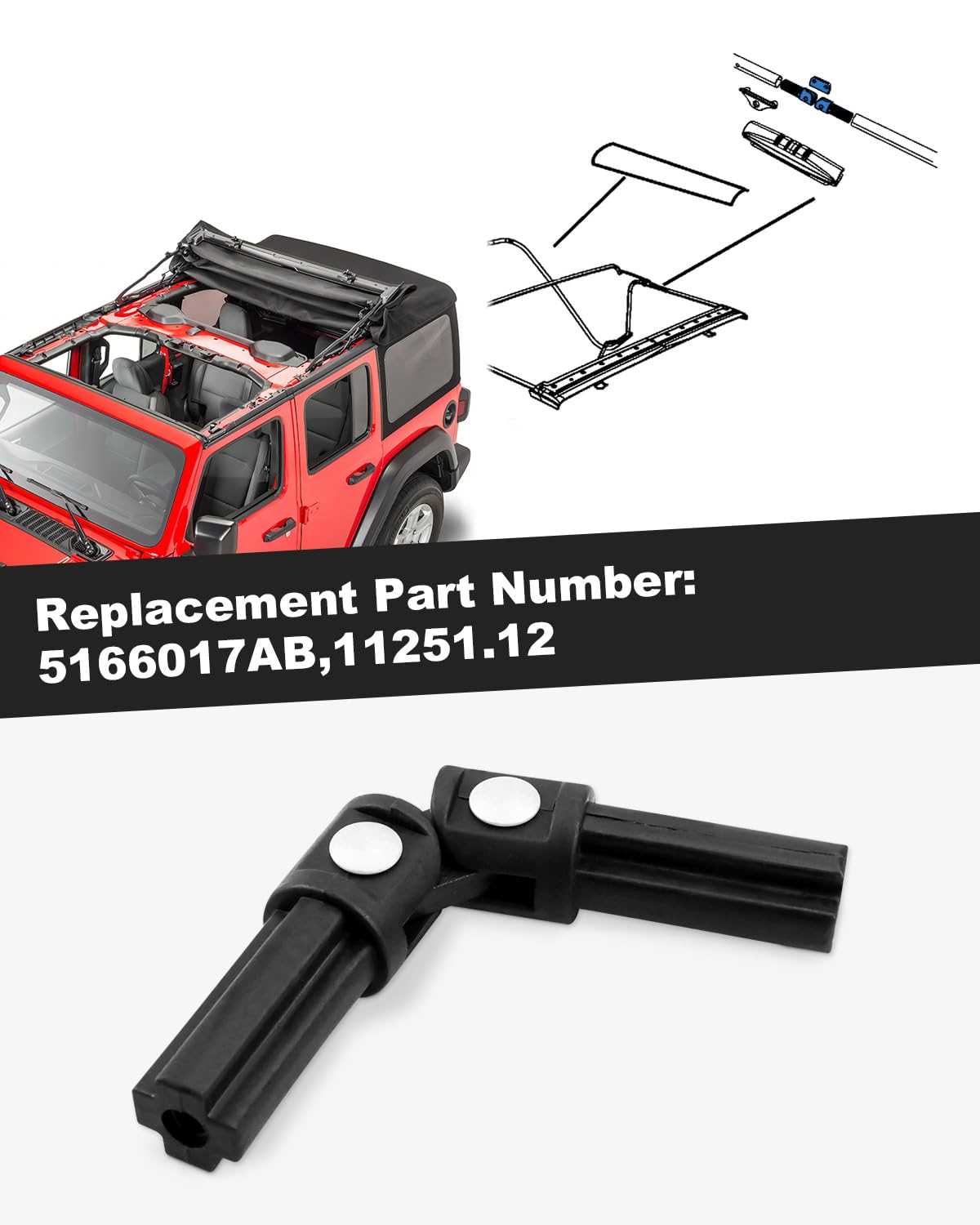 jeep jk soft top parts diagram