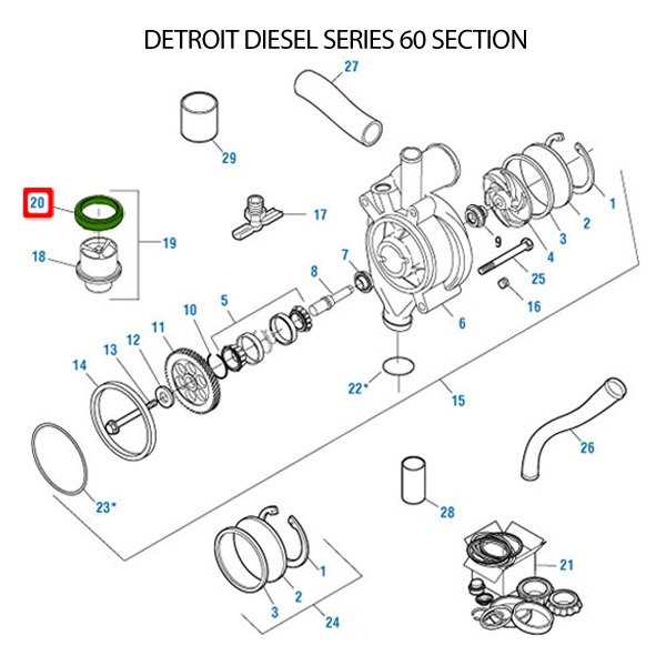 freightliner engine parts diagram