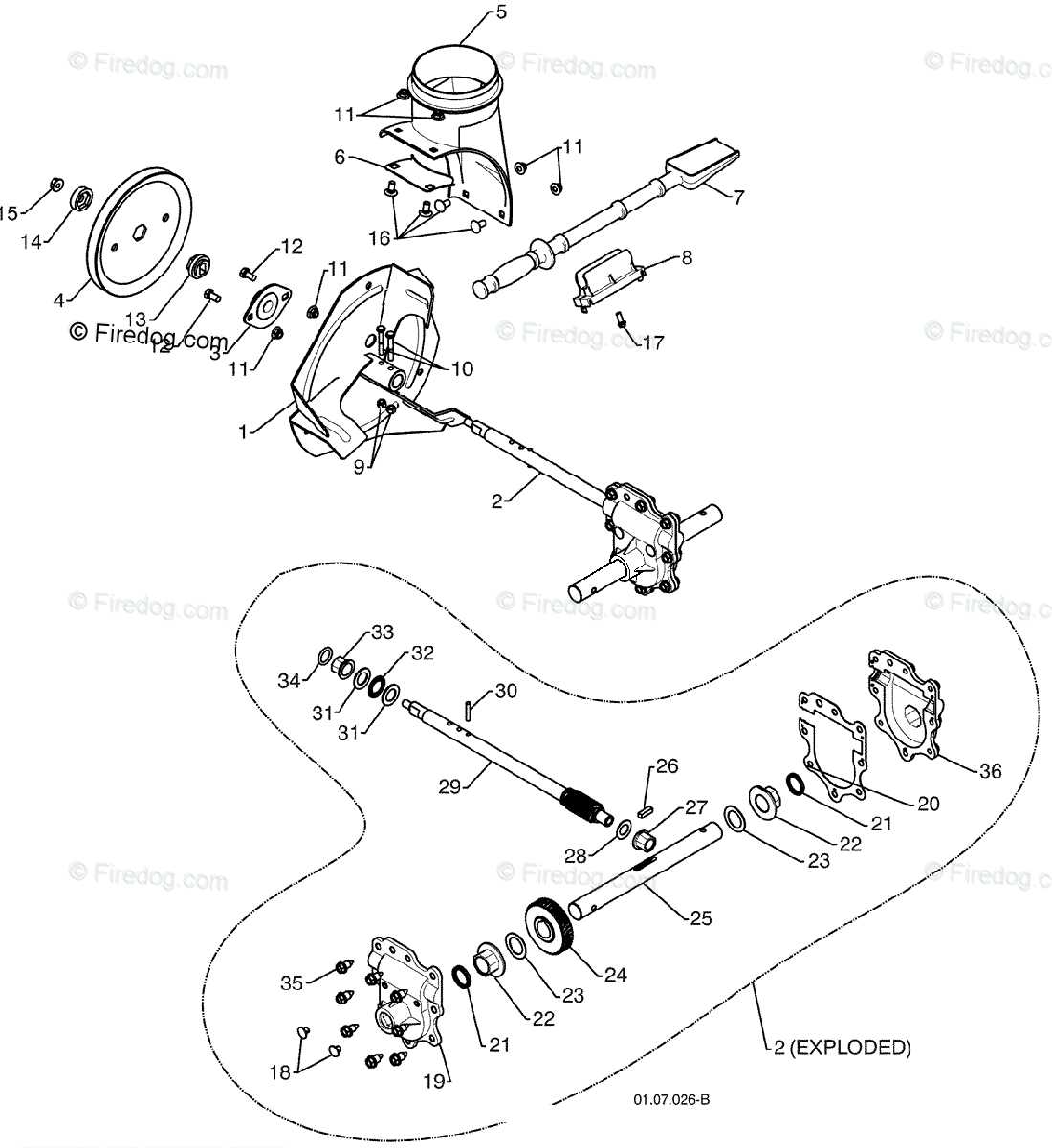 husqvarna snow blower parts diagram