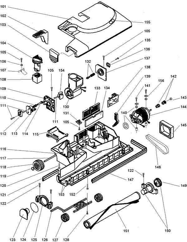 kenmore progressive vacuum parts diagram