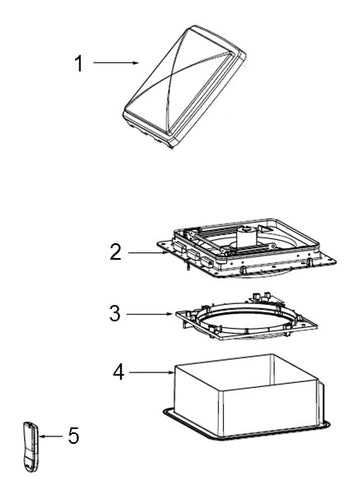 maxxair fan parts diagram