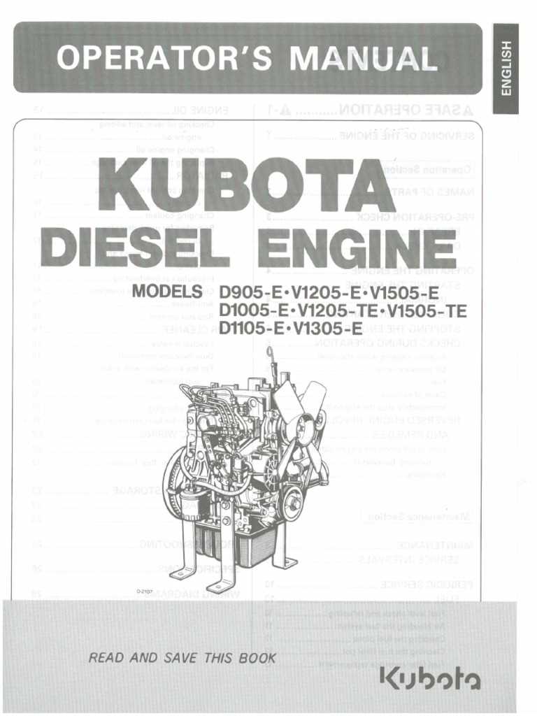 kubota d1105 parts diagram