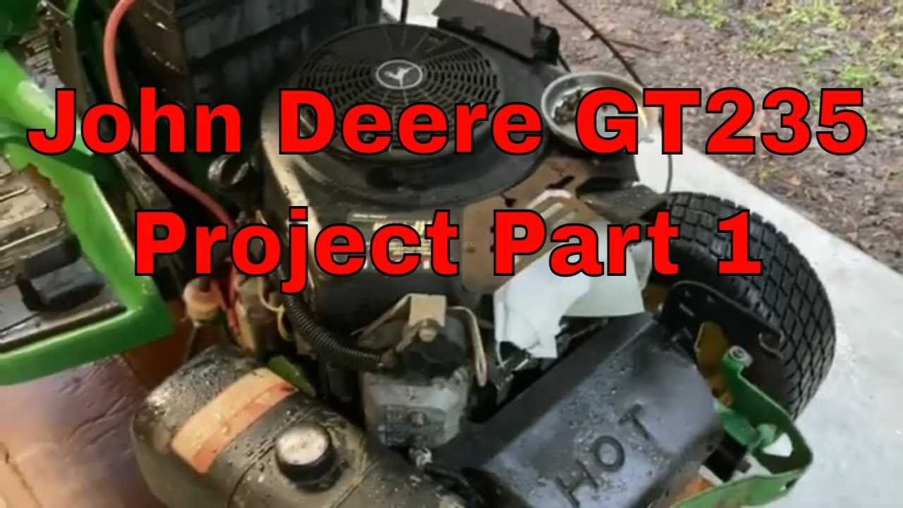 john deere gt235 engine parts diagram