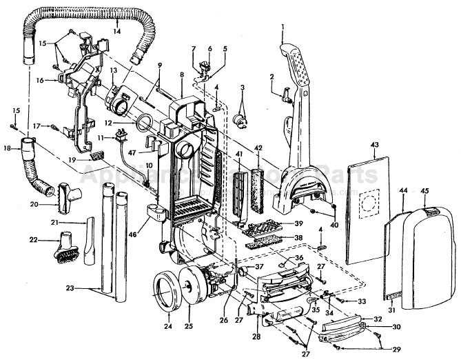 hoover windtunnel 3 parts diagram