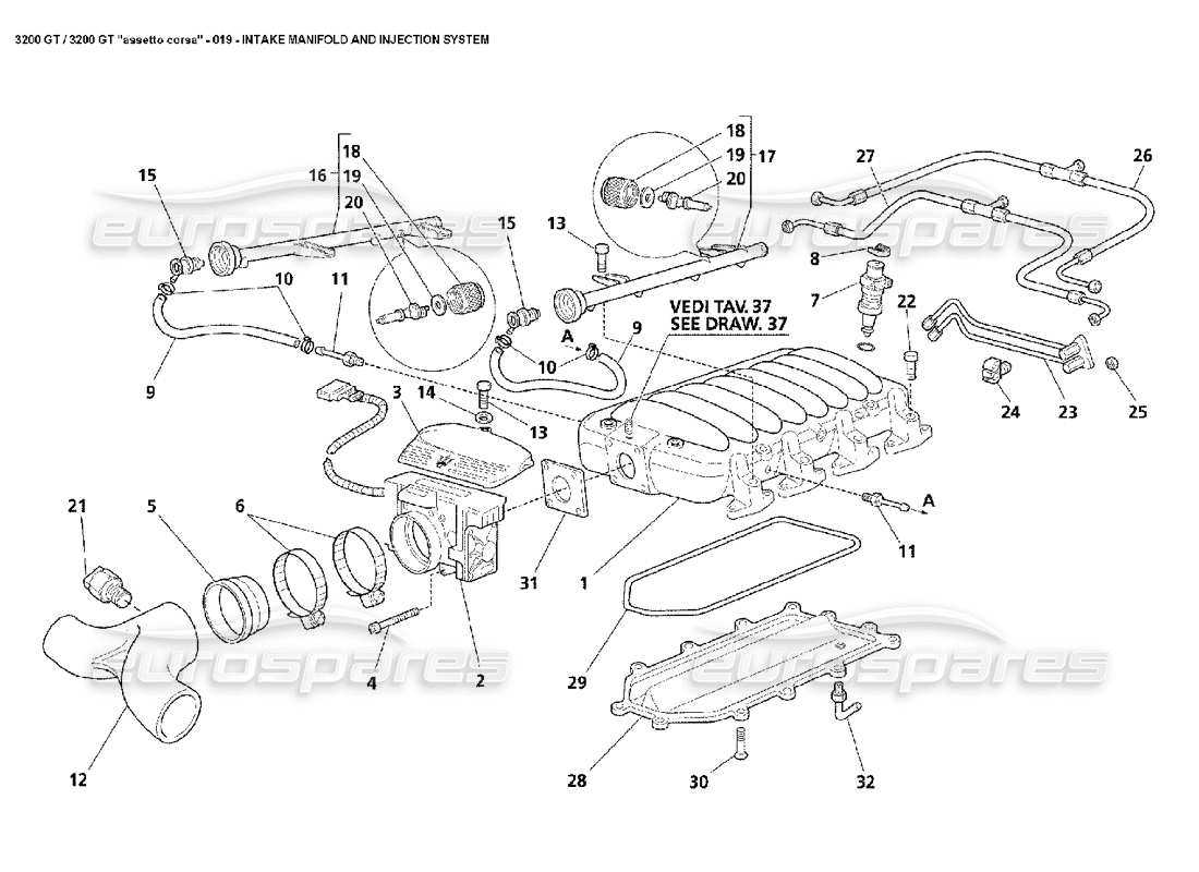 intake manifold parts diagram