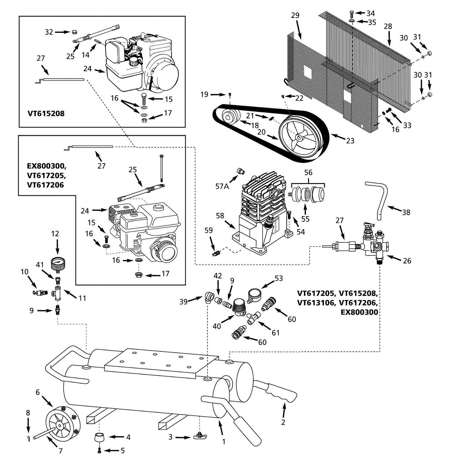 fortress air compressor parts diagram