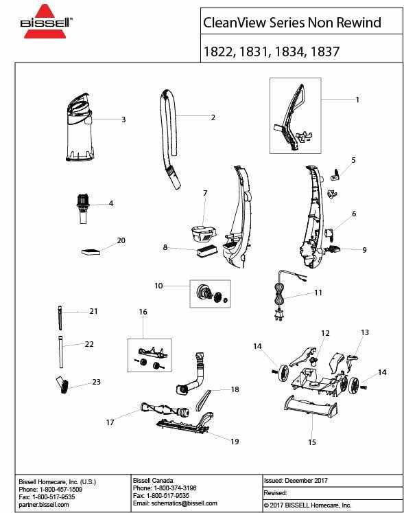 bissell proheat parts diagram