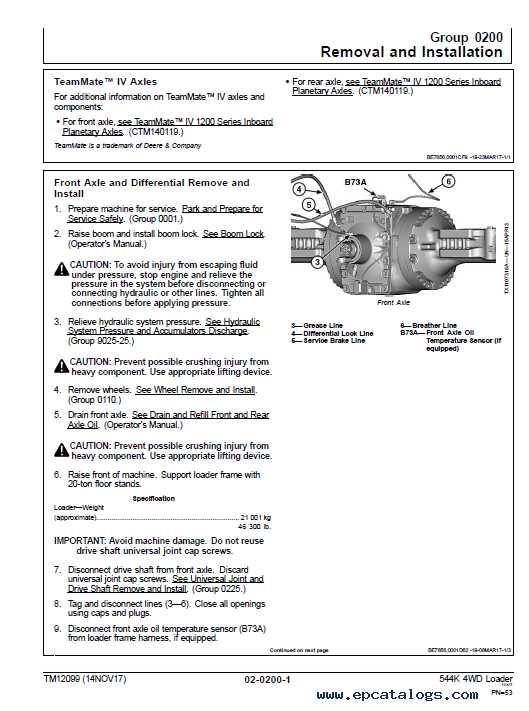 john deere 544k parts diagram