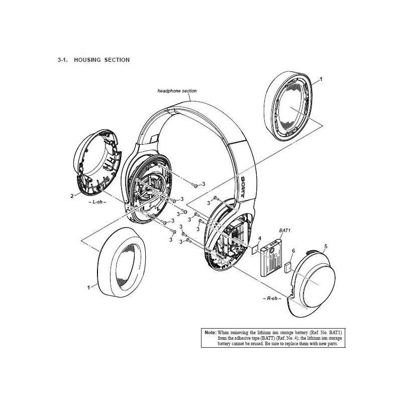 earphone parts diagram