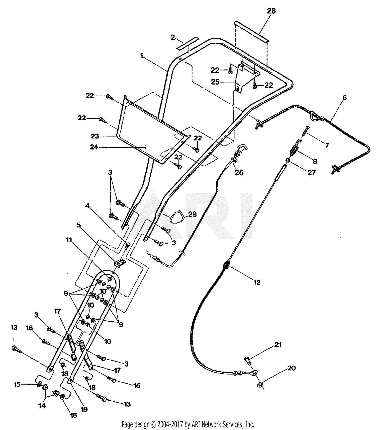 hoffco lil hoe tiller parts diagram