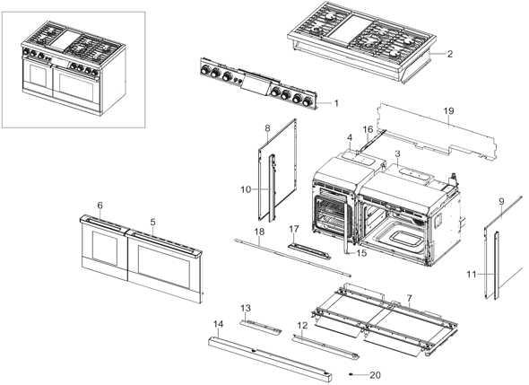 dacor range parts diagram