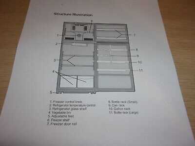 magic chef refrigerator parts diagram