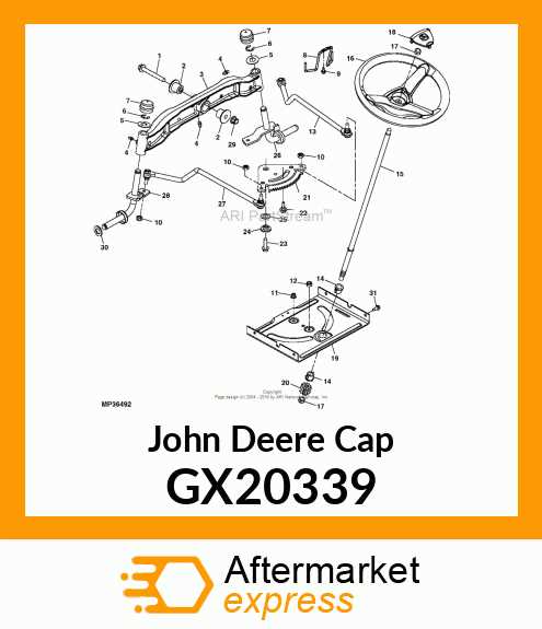 john deere l111 steering parts diagram