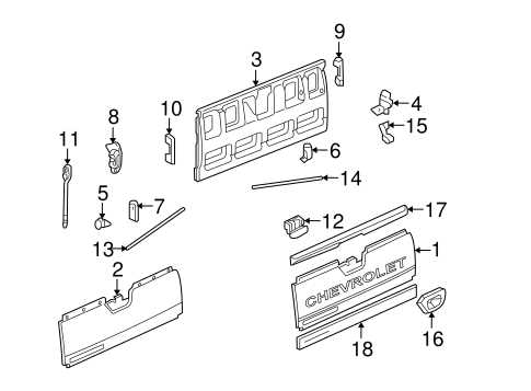 chevrolet avalanche parts diagram