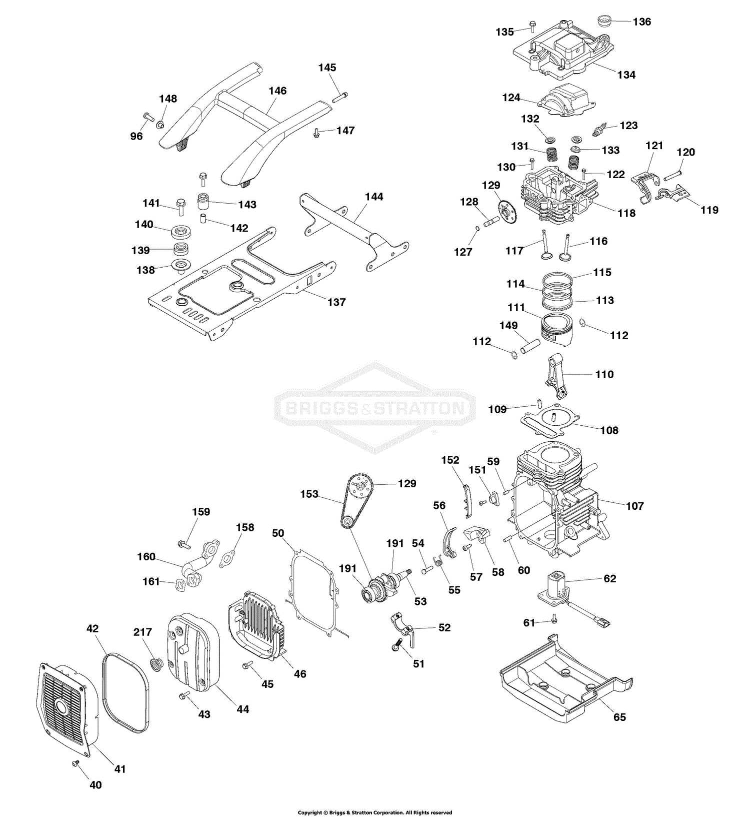 briggs and stratton 300 series parts diagram