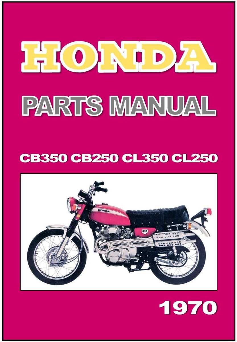 honda cb350 parts diagram