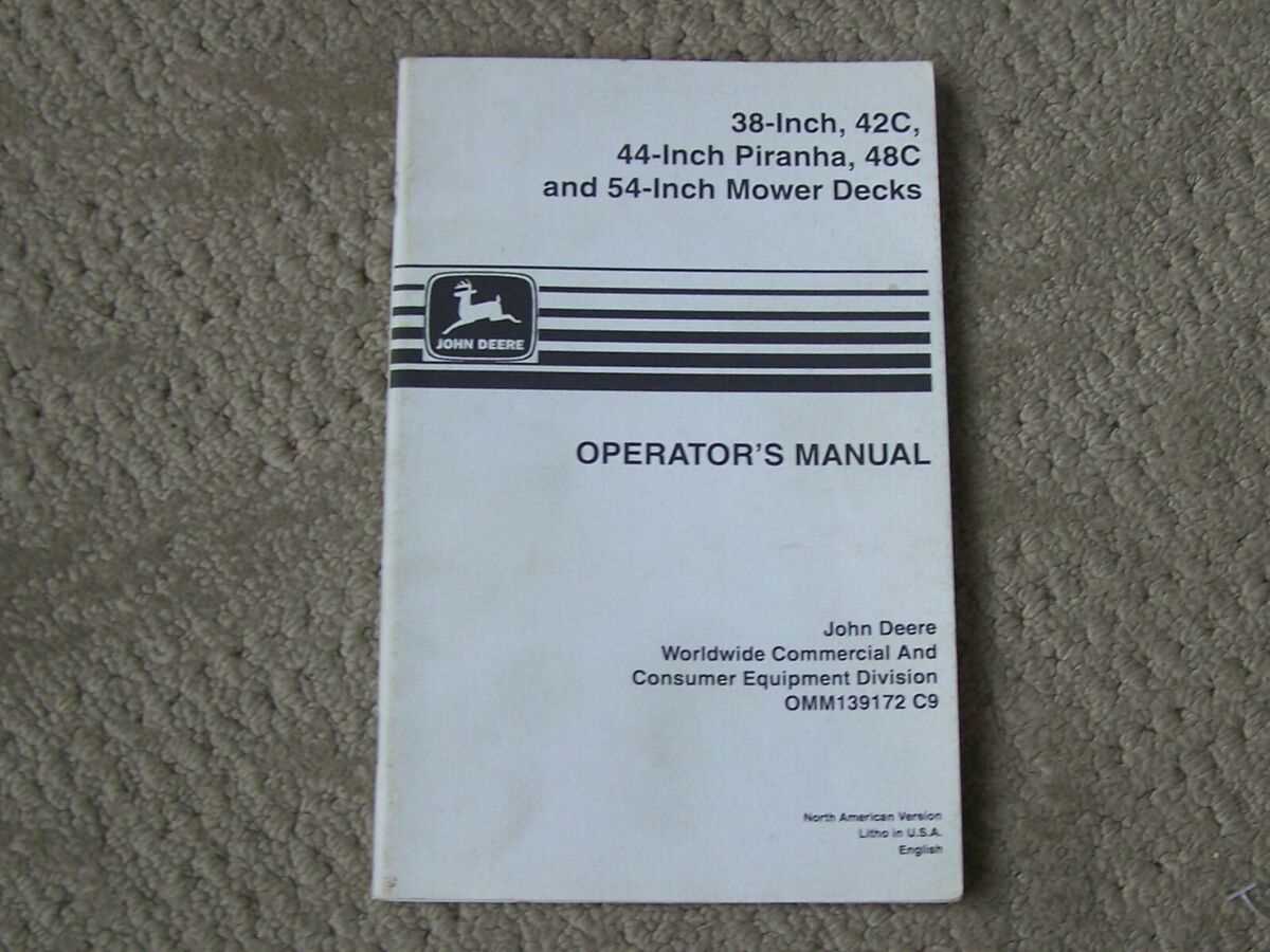 john deere 48c mower parts diagram