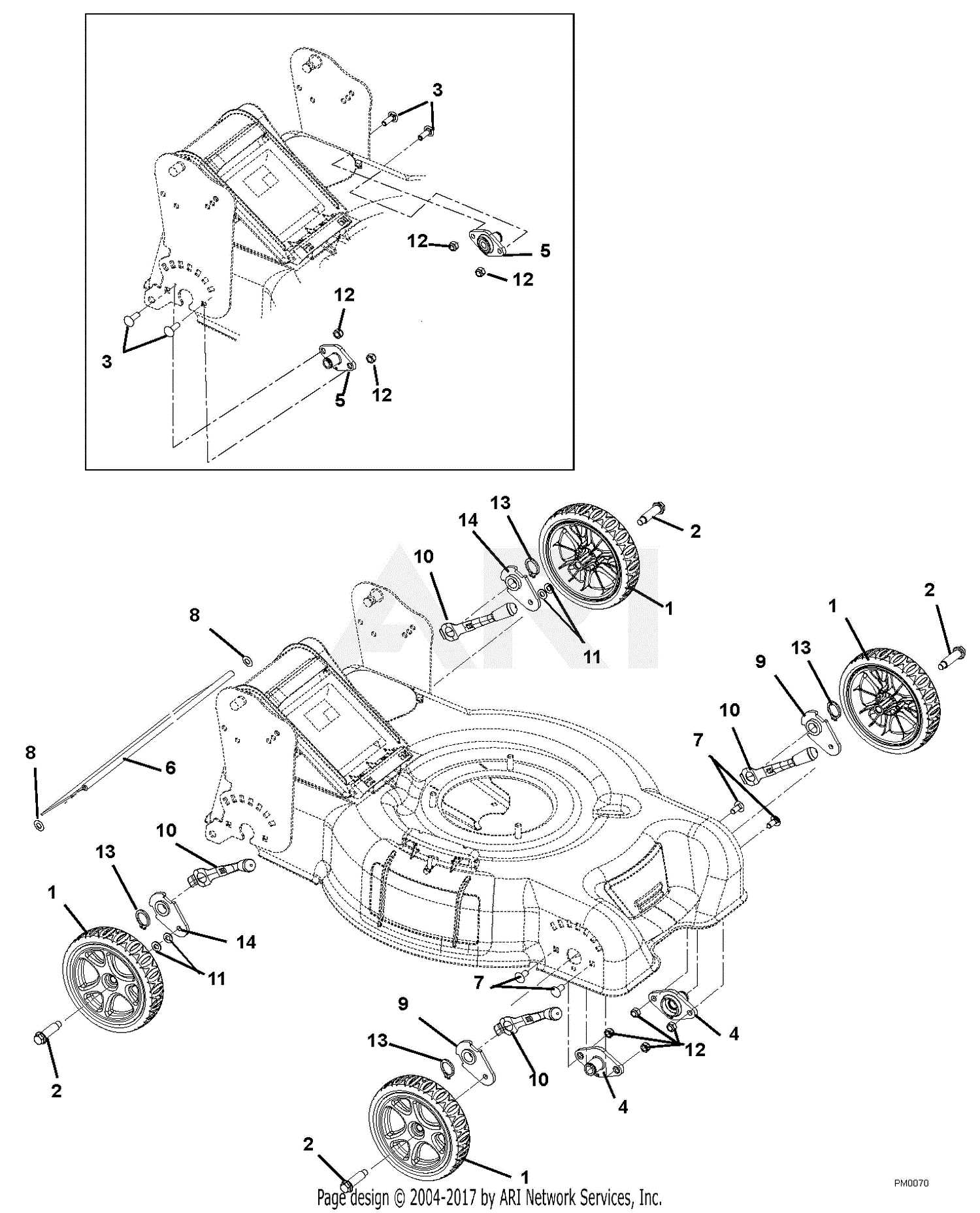 briggs and stratton push mower parts diagram