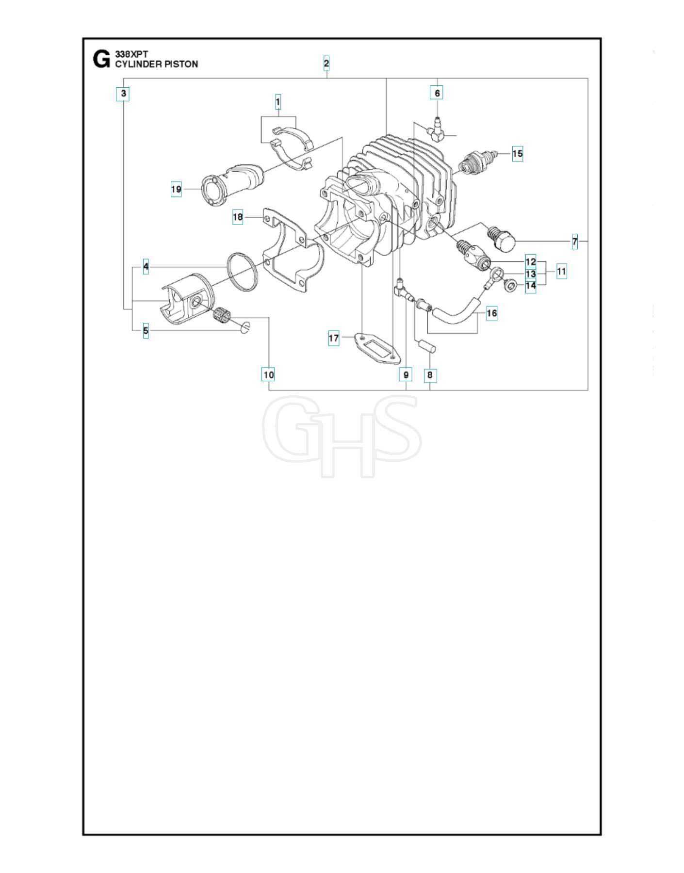 husqvarna 338xpt parts diagram