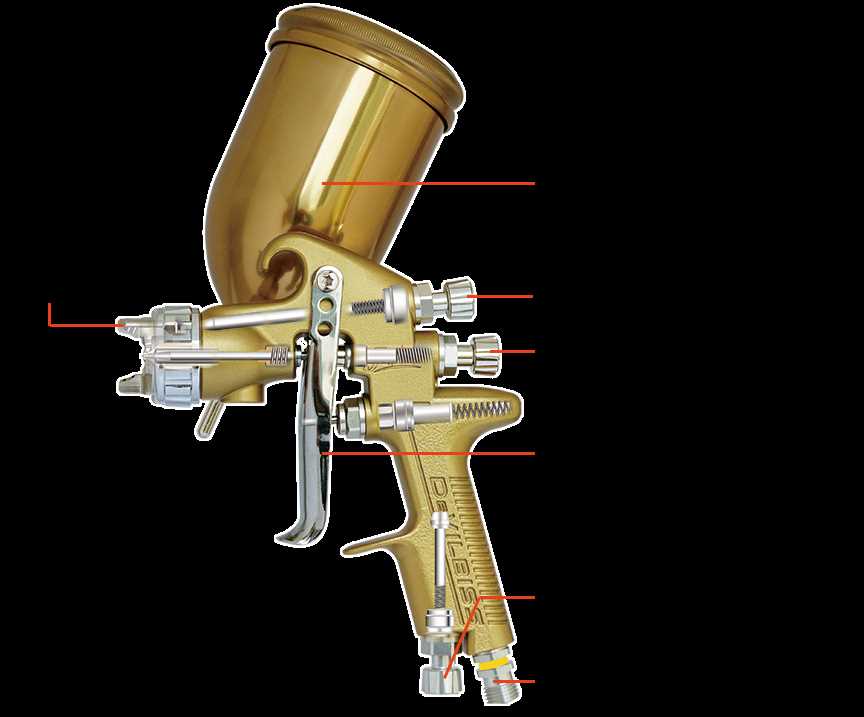 hvlp spray gun parts diagram