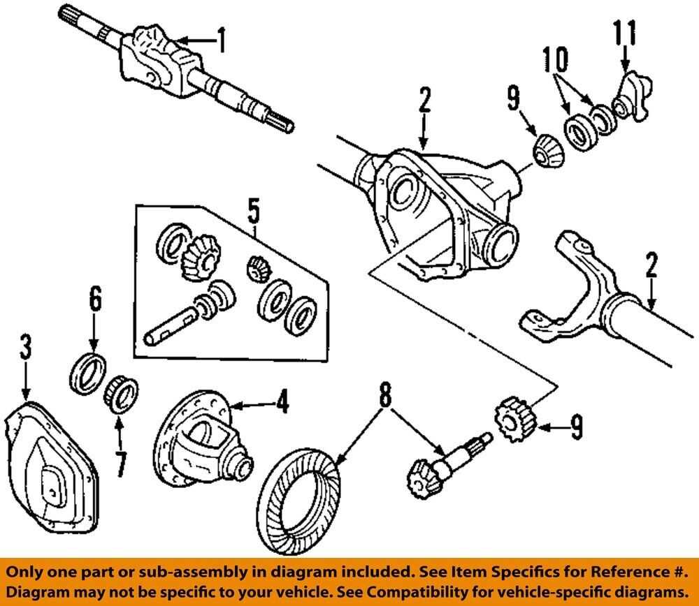 ford f250 front axle parts diagram