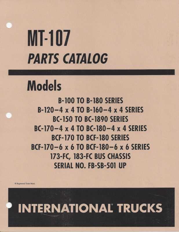 international parts diagram