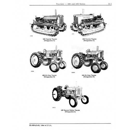 john deere 430 parts diagram