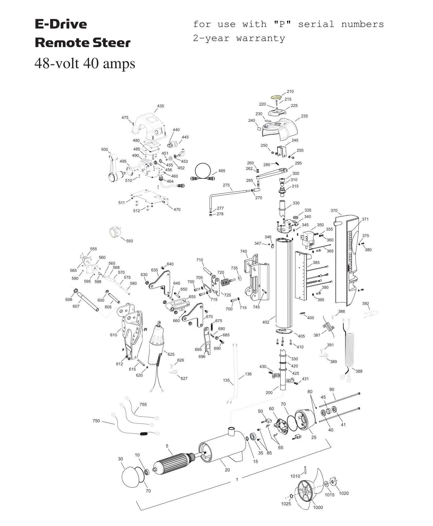 minn kota e drive parts diagram