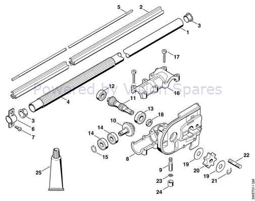 echo pole saw parts diagram