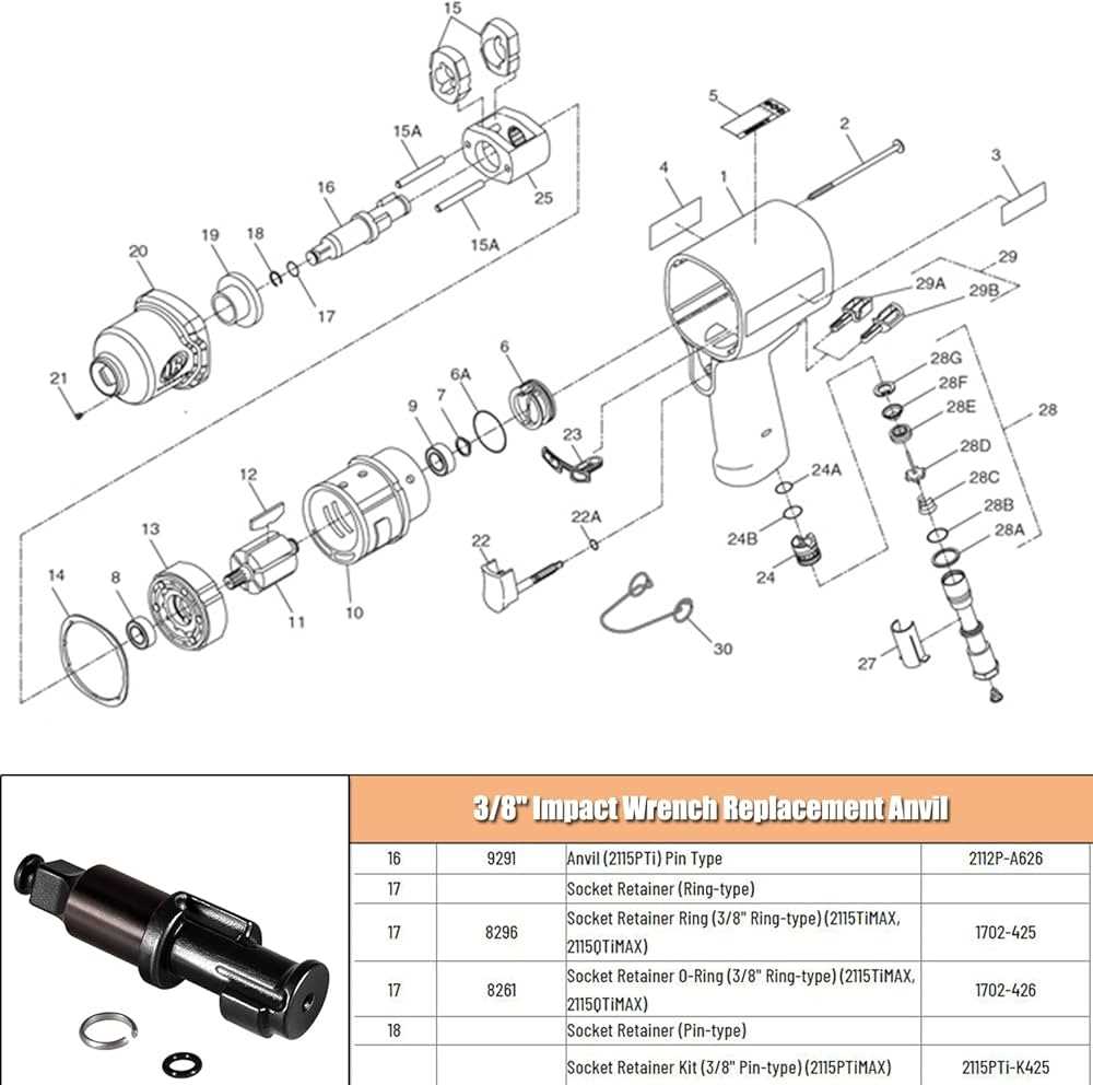 ingersoll rand impact wrench parts diagram